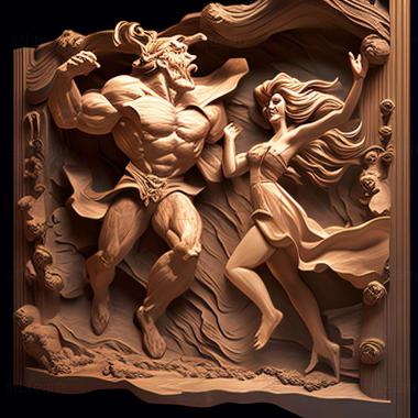 3D модель Jump for Joy Beauty and the BeaDirteng and Joy sanRE (STL)